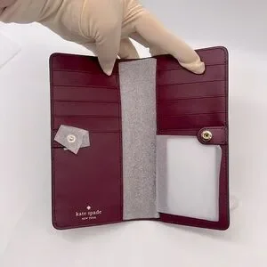 長財布 Kate Spade Brynn Rose Florets Large Slim Bifold Wallet KH747 Brynn Rose Florets Large Slim Bifold Wallet | Kate Spade Outlet